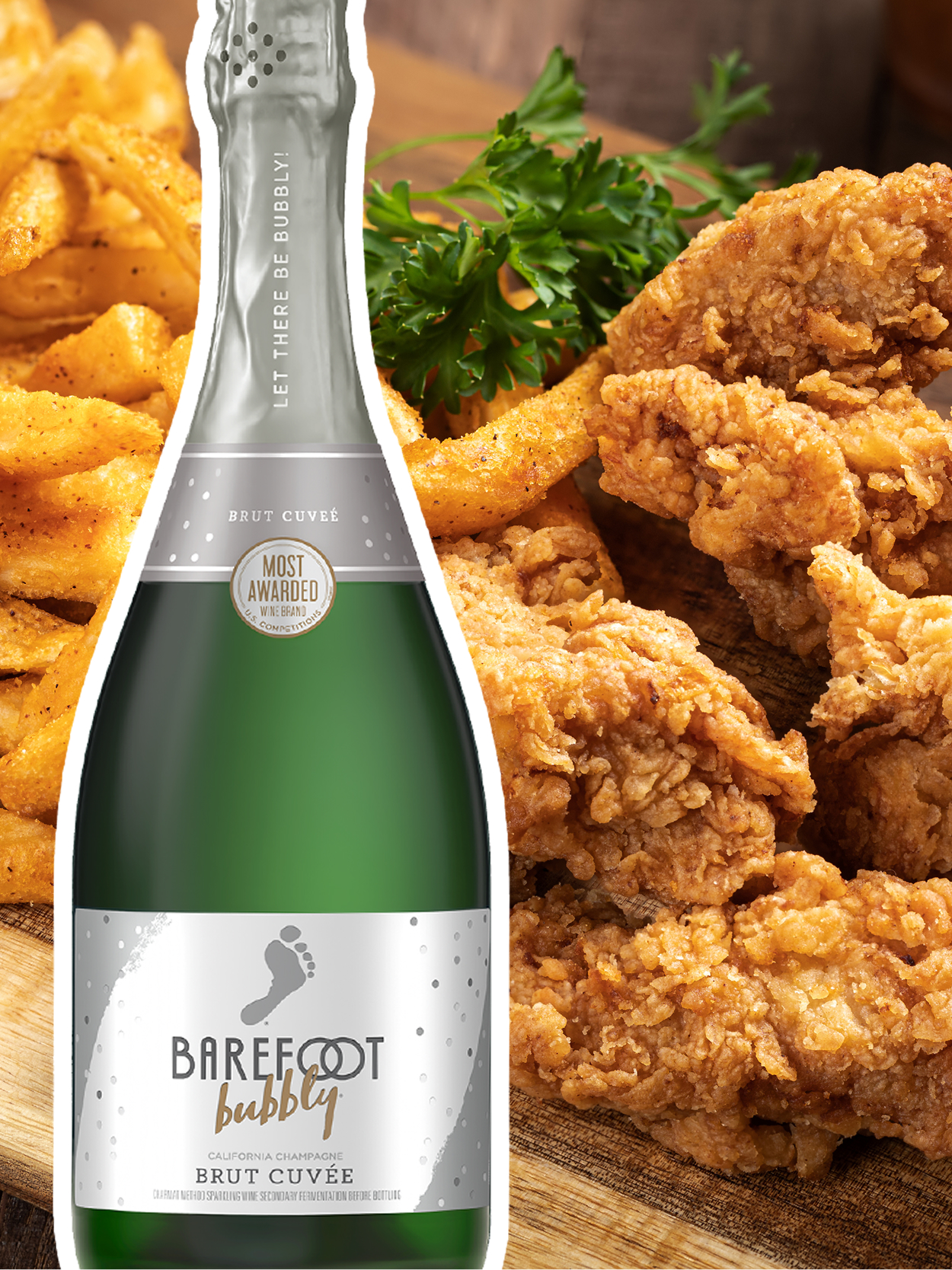 Bubbly Champagne and Chicken Tenders