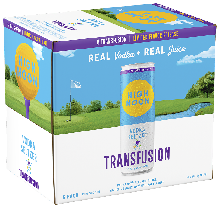 Image High Noon Transfusion 6-pack box showing product packaging