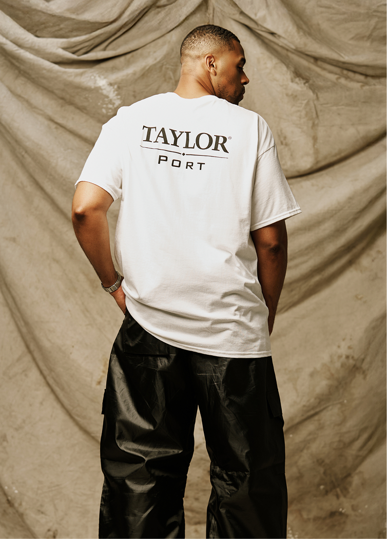 Man standing up back facing